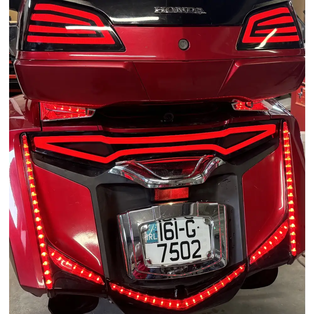 2001-2017 Honda Goldwing GL1800 Smoked LED Trunk Lights – Running & Brake Lights Upgrade