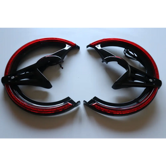 compare product 2018 Black LED Rotor Covers
