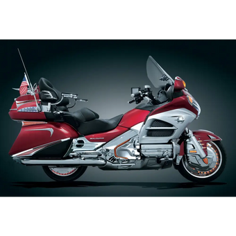 compare product GL1800 Chrome L.E.D. Saddlebag Accent Swoops with Red Lenses
