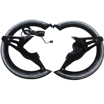 compare product Gloss Black LED Rotor Covers with Amber Lights for Honda Goldwing GL1800 (2018-2024)