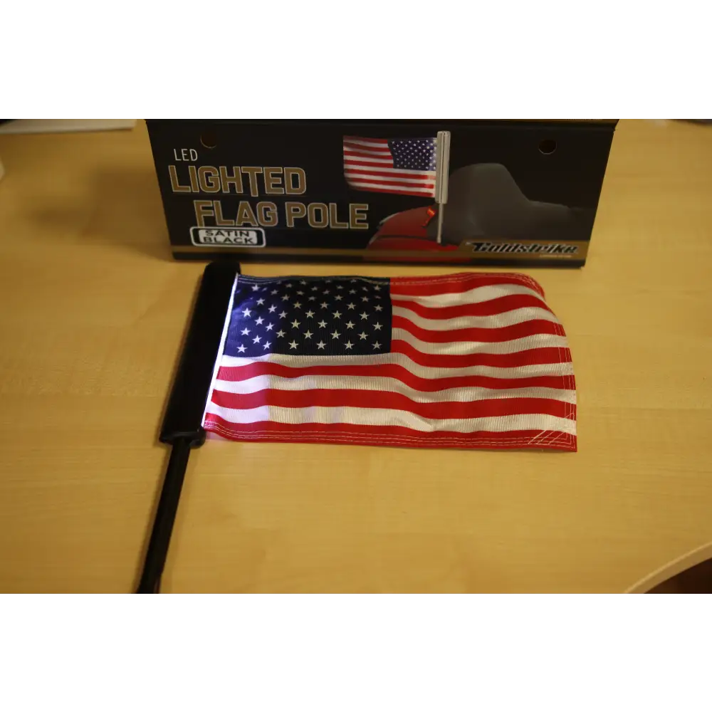 Goldstrike Black Lighted Flag Pole
