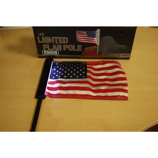 Goldstrike Black Lighted Flag Pole