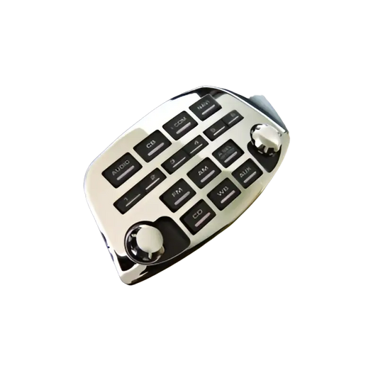 Honda Goldwing GL1800 Chrome Radio Panel Accent Cover (2001-2010 Non-Airbag)