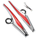 Honda Goldwing GL1800 LED Chrome Saddlebag Accent Swoops with Red Lens (2012-2017)