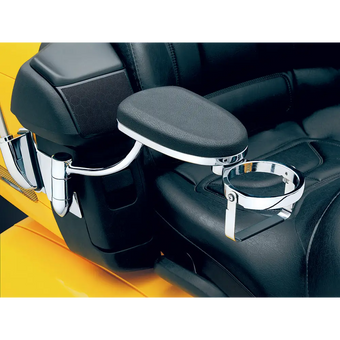 compare product Honda Goldwing GL1800 Passenger Armrests with Swing-Away Design & Cup Holder (2001-2017)