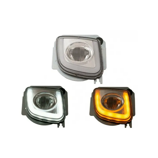 Honda Goldwing Rectangle LED Fog Lights with Integrated Daytime Running and Turn Signal Lights (GL1800/F6B/Valkyrie)