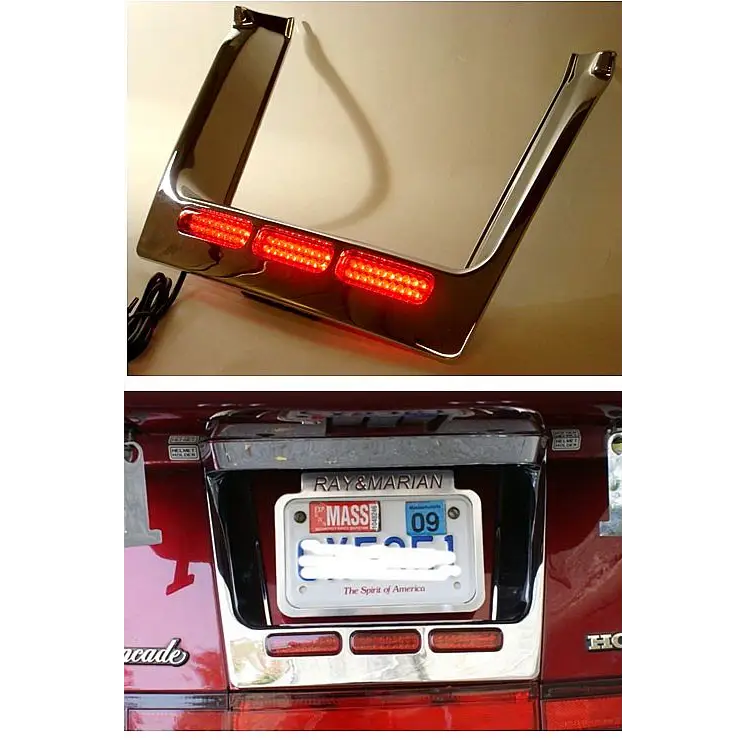 Lighted Licence Plate Surround Chrome Filler