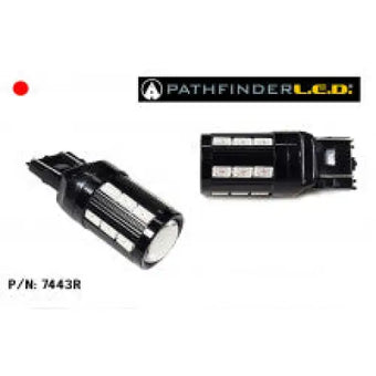 compare product Pathfinder LED 7443 Red Bulb – High Performance Plug N' Play by SoCalMotoGear