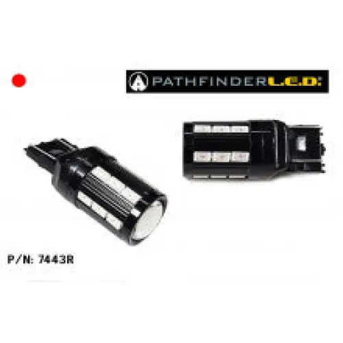 Pathfinder LED 7443 Red Bulb – High Performance Plug N’ Play by SoCalMotoGear