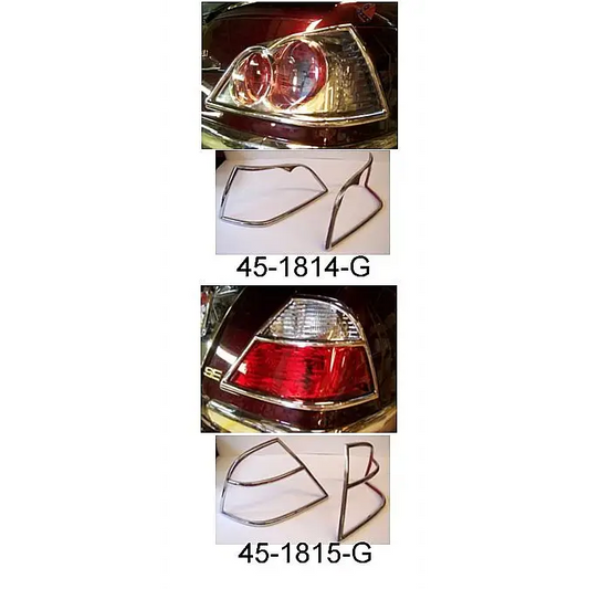TRUNK TAIL LIGHT CHROME GRILLS 2006-10